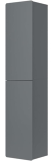 Vicco Hochschrank Izan Grau 37 x 172 cm Badezimmer 2 Türen