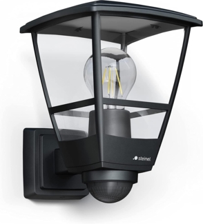 Steinel 'L 10 S' Außenleuchte mit Bewegungsmelder, 180°-Infrarot-Sensor, Kunststoff schwarz, 25,5 x 17,5 x 22,4 cm
