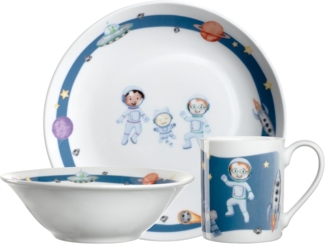 Leonardo BAMBINI Avventura Kindergeschirr Set 3-teilig Weltall - A