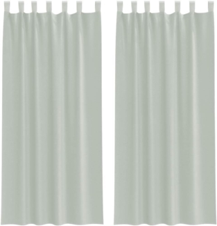 vidaXL Voile Vorhänge mit Schlaufen 2 Stk. Hellgrau 140x245 cm 4102299