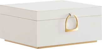 Songmics Schmuckkasten, 2 Ebenen, Schmuckkasten mit Griff, Schmuckbox