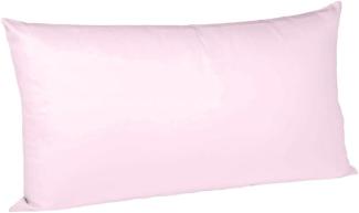 Fleuresse Mako-Satin-Kissenbezug uni colours rose 4040 40x80 cm