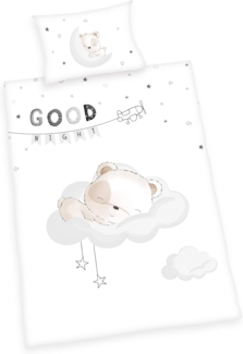 baby best Kinderbettwäsche mit Wendemotiv 100x135 cm weiß