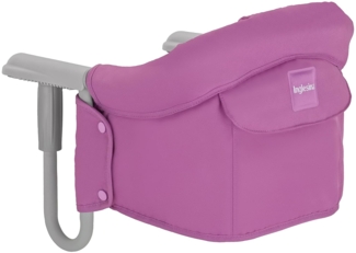 Inglesina AY90G5FUX Tischsitz passend für fastalle Tische Ihr Kind kann mit Ihnen ganz normal am Tisch sitzen, Rosa (flieder)