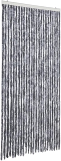 vidaXL Fliegenvorhang Silbern 100x230 cm Chenille 377380