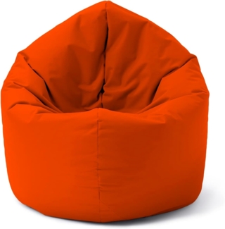 Lumaland Indoor / Outdoor Sitzsack, 2-in-1-Sitzsack, Polyester, 120 x 80 x 75 cm, 300 Liter, Orange
