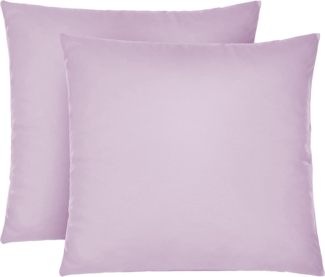 biberna Feinjersey-Kopfkissenbezug 0077144, viola, 2x 40x40cm
