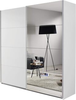 rauch Kleiderschrank, Schwebetürenschrank SUBITO, 2-türig, 1 Spiegeltüre, Alpinweiß, 181 x 197 x 61 cm