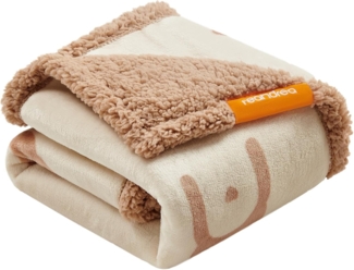 Feandrea Haustierdecke, wasserdicht, Sherpa Fleece, Beige, M (101x73 cm)