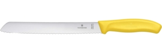 Victorinox Brotmesser 21cm gelb Wellenschliff