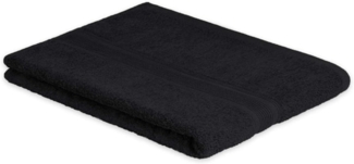 Exklusiv Heimtextil Duschtuch Frottier 500 g/m² 70 x 140 cm Schwarz