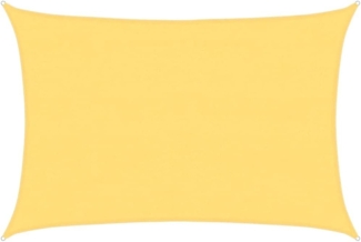 Sonnensegel HDPE Rechteckig 4x6 m Beige