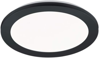 LED Deckenleuchte CAMILLUS, Schwarz Matt, Durchmesser 26cm