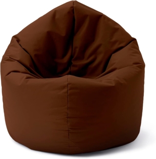 Lumaland Indoor / Outdoor Sitzsack, 2-in-1-Sitzsack, Polyester, 120 x 80 x 75 cm, 300 Liter, Braun