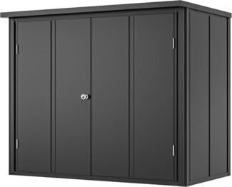 GFP Primeyard 'Franz' Garten-und Geräteschrank, Stahl Anthrazit, 156 x 84 x 131 cm
