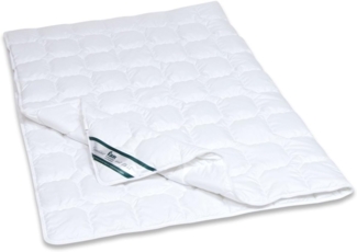 f.a.n. Kansas – Steppbett aus 100% Microfaser, kochfest und trocknergeeignet, auch für Allergiker, Ausführung: Leicht-Steppbett, Größe: 155 x 220 cm