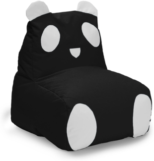 LUMALAND 'Animal Line Panda' Kindersitzsack, indoor & outdoor, Polyester schwarz / weiß, 180 l