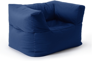 Lumaland Sitzsack-Sofa, Polyester, Sessel, Dunkelblau, 70 x 72 x 96 cm