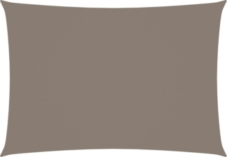Sonnensegel Oxford-Gewebe Rechteckig 3,5x5 m Taupe