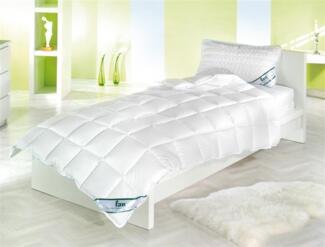 f.a.n. Medisan – Steppbett aus 100% Baumwolle, kochfest,für Allergiker geeignet, Ausführung: Steppbett, Größe und Füllung: 155 x 220 cm