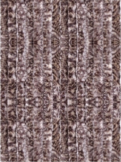 Flauschvorhang 56x185 Meliert beige - braun