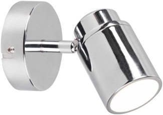 TRIO Leuchten LED Wandstrahler, Dimmfunktion, LED wechselbar, Warmweiß, innen, Badezimmer-Lampe Gäste WC, Spiegelleuchten schwenkbar Ø 10,5cm