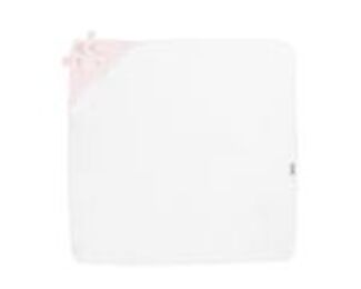 Kikkaboo Kapuzenhandtuch 90x90 cm, Babyhandtuch mit Kapuze, 100% Baumwolle rosa