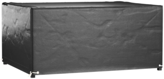 vidaXL Gartenmöbel-Abdeckung mit 8 Ösen, Polyethylen schwarz, 135 x 180 x 80 cm
