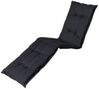 Madison Auflage für Sonnenliege Basic, Baumwollmischgewebe schwarz, 200x60 cm