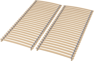 Rollrost 160x200, Ergonomischer Lattenrost aus Buchenholz, 28 Latten, Hergestellt in Deutschland, fertig montiert und gerollt, Traglast 130kg