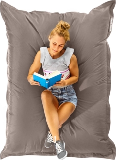 Green Bean® Outdoor Sitzsack, waschbar & wetterfest, Polyester-PVC-Stoff, Khaki, 140x180 cm, 380 Liter