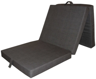 VitaliSpa Faltmatratze Klappmatratze Matratze Reisebett 70x190 cm Anthrazit