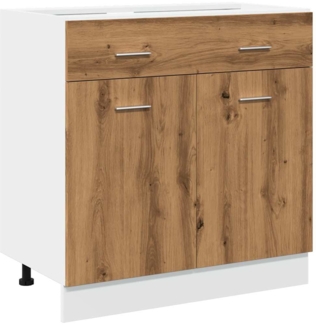 vidaXL Schubunterschrank Lyon Artisan-Eiche 80x46x81,5 cm Holzwerkstoff 856093