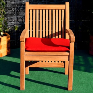 Sitzkissen 61x54 cm für Gartenstuhl Pescara TS-2001 Rot