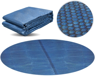 Miganeo Pool Solarfolie Ø 305 cm rund | schwarz/blau