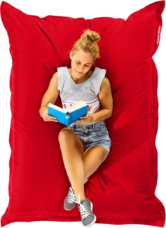Green Bean® Outdoor Sitzsack, waschbar & wetterfest, Polyester-PVC-Stoff, Rot, 140x180 cm, 380 Liter