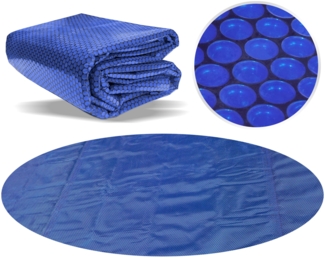 Poolpanda Pool Solarfolie Ø 500 cm Elite rund | 400 my | schwarz/blau | 15 mm Luftblasen