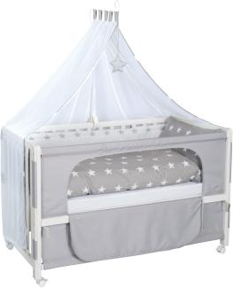 roba Roombed 'Little Stars' 60 x 120 cm - Beistellbett zum Elternbett mit kompletter Ausstattung