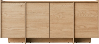Mirjan 24 'Jundia K4D' Kommode, HDF-Platte Eiche Cremona, 200 x 90 x 38 cm