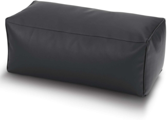 Green Bean® Sitzhocker aus Kunstleder - Pouf mit EPS Perlen Füllung - 70 x 33 x 28cm - perfekte Ergänzung zum Sitzsack - Dunkelblau