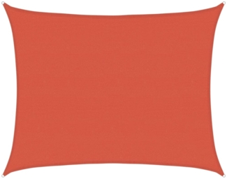 vidaXL Sonnensegel 160 g/m² Terrakottarot 6x8 m HDPE 311360