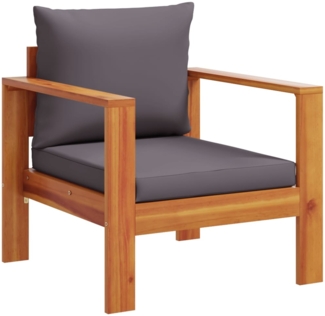 vidaXL Gartensessel mit Kissen Massivholz Akazie 367627