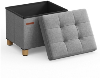 SONGMICS Sitzhocker Sitzbank 32x40x33,5cm klappbare Sitztruhe 300kg belastbar