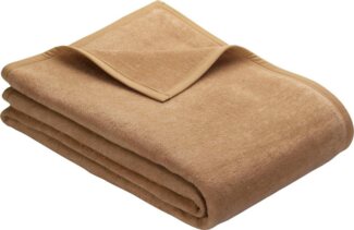 IBENA 'Luxus', Baumwollmischgewebe beige, 180x220 cm