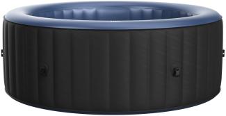 BRAST Whirlpool aufblasbar MSpa Bergen XXL für 8 Personen Ø224X70cm In- Outdoor Pool Ganzjähriger Einsatz 144 Massagedüsen Stromsparend inkl. Energiespar-Timer