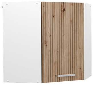 Vicco Eckhängeschrank R-Line, Artisan-Eiche/Weiß, 57 cm