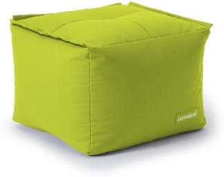Lumaland Sitzsack-Sofa, Polyester, Pouf, Apfelgrün, 40 x 54 x 54 cm