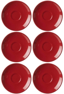 Ritzenhoff & Breker DOPPIO Espressountertasse 12 cm rot 6er Set