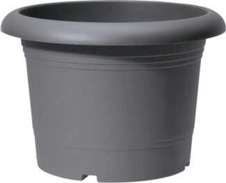Scheurich Pflanzgefäß Oliver Ø 30 x 30 cm metallic grau
