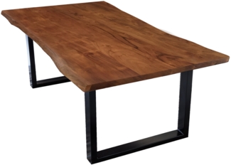 Sit Möbel 'Tische & Bänke' Tisch 120x80 cm, Platte 26 mm | nussbaumfarbig, Gestell schwarz lackiert